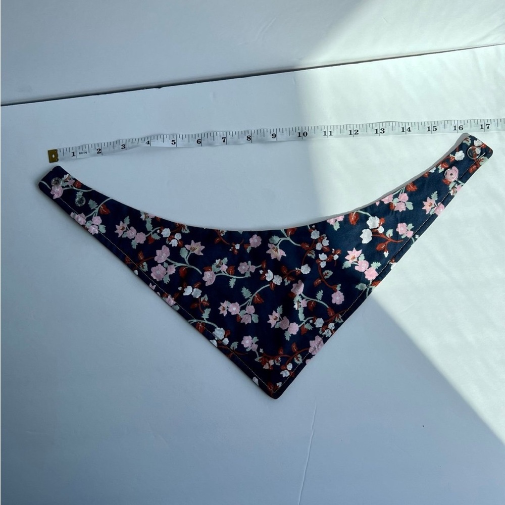 Floral Snap On Dog Bandana